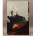 Print Of The Matco Clyde on Board. 76x51cm #62