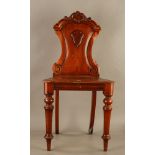 Vintage Mahogany Hall Chair #331