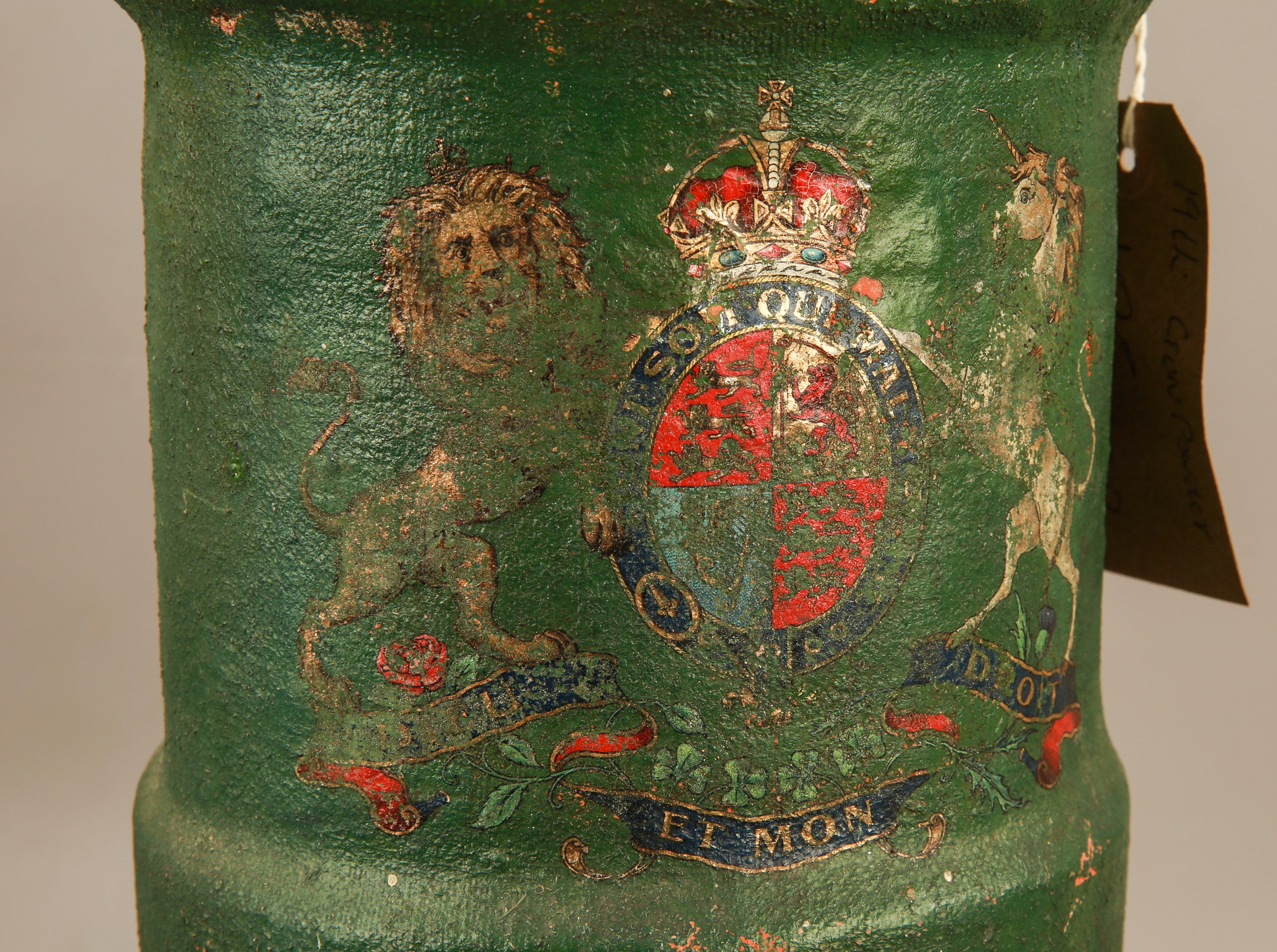 An Early 19th Century Gunpowder Carrier (bucket). An early, British Navy container used by young - Image 3 of 3