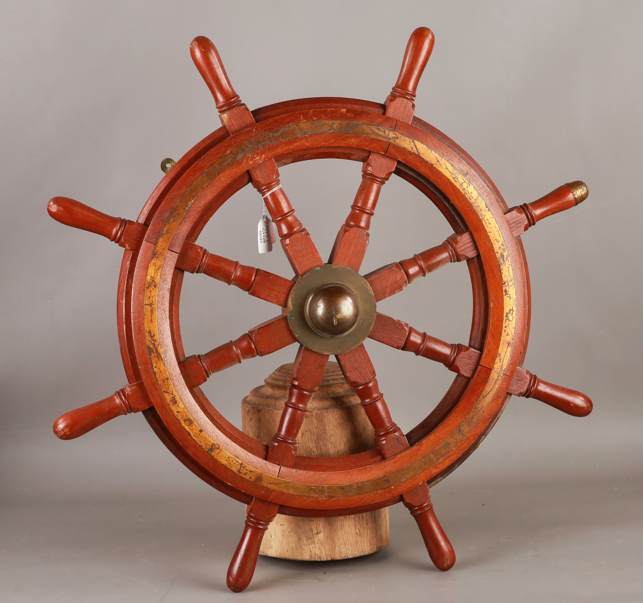 Antique Ships Wheel Reserve:£195 77cm Tall