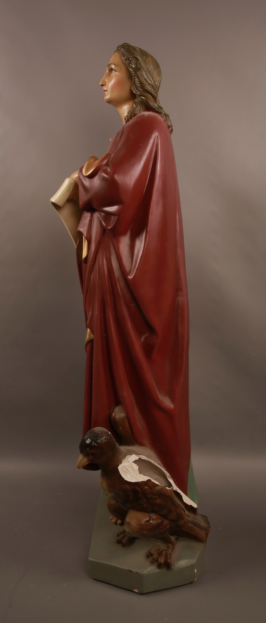 Large Religious Statue of Saint John Early 1900s 130cm Tall #86 - Image 2 of 7