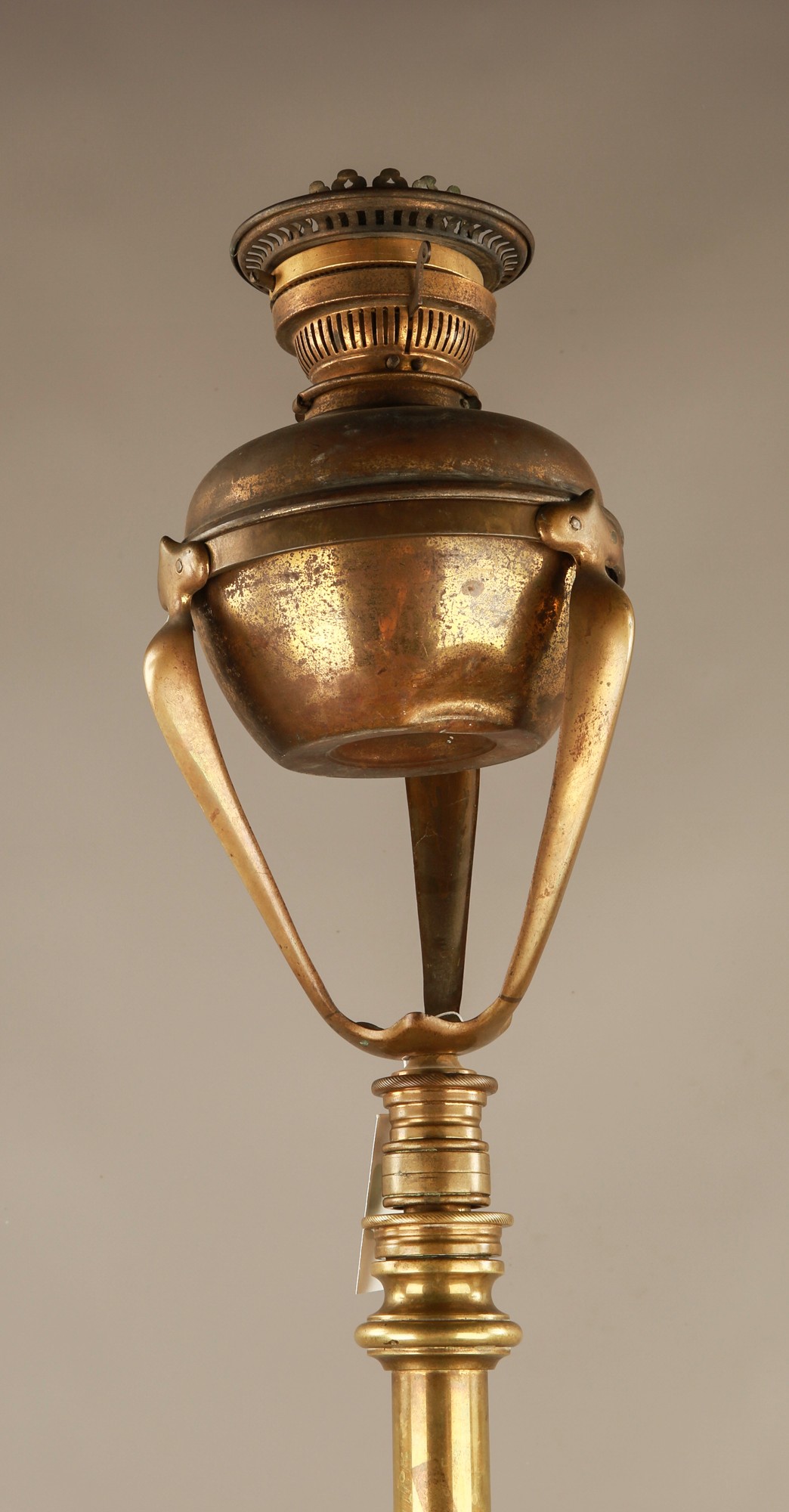 Brass Standing Oil Lamp 140cm tall #127 - Image 2 of 2