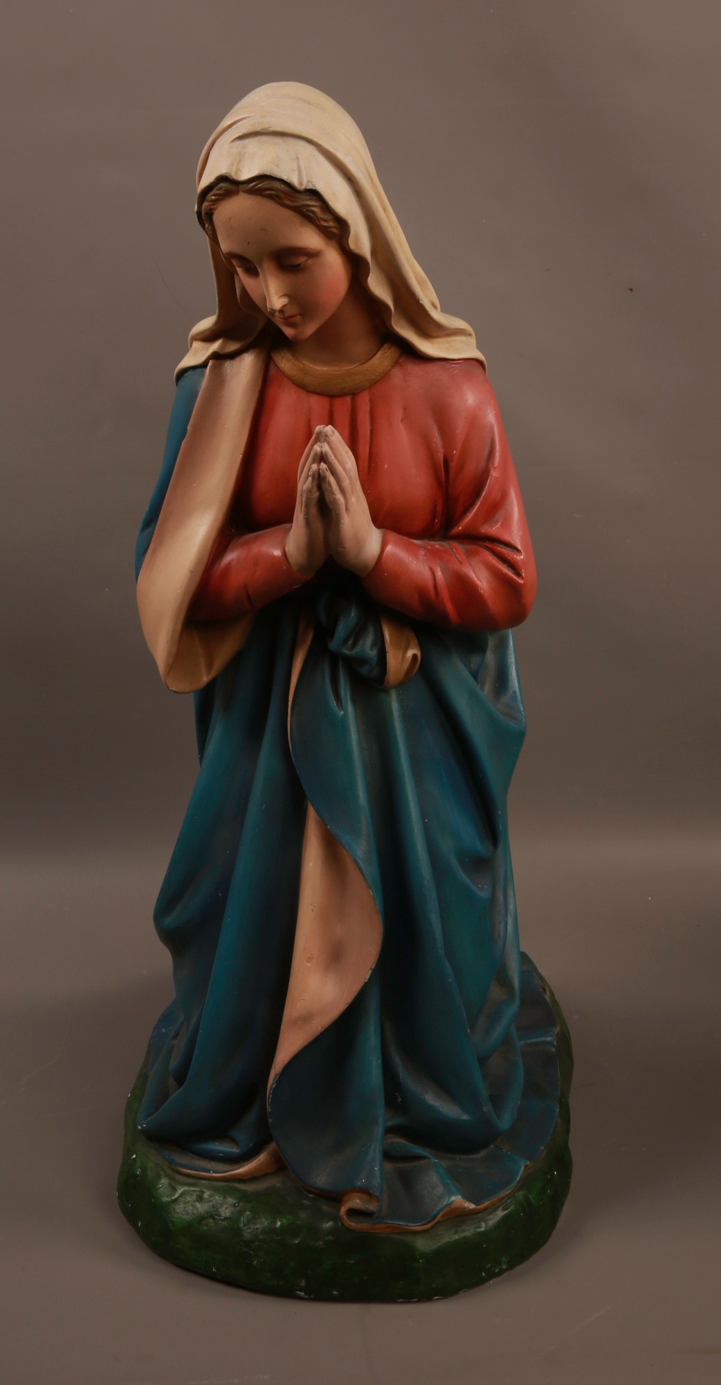 A Large Religious Statue of Mary Kneeling early 1900s 68cm Tall #77