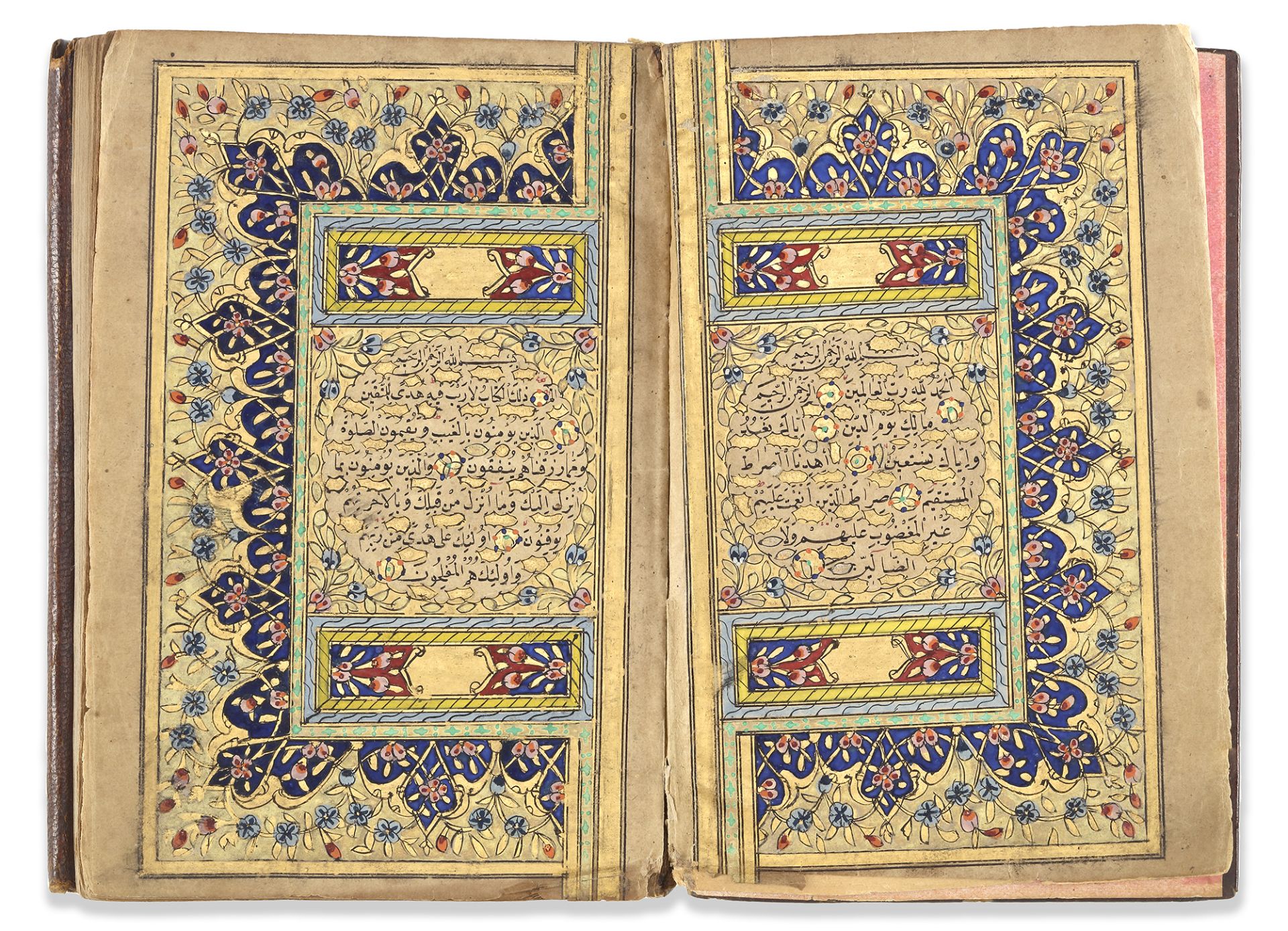 AN OTTOMAN QURAN SIGNED IBRAHIM TATEFI, OTTOMAN TURKEY, DATED 1277 AH/1860 AD