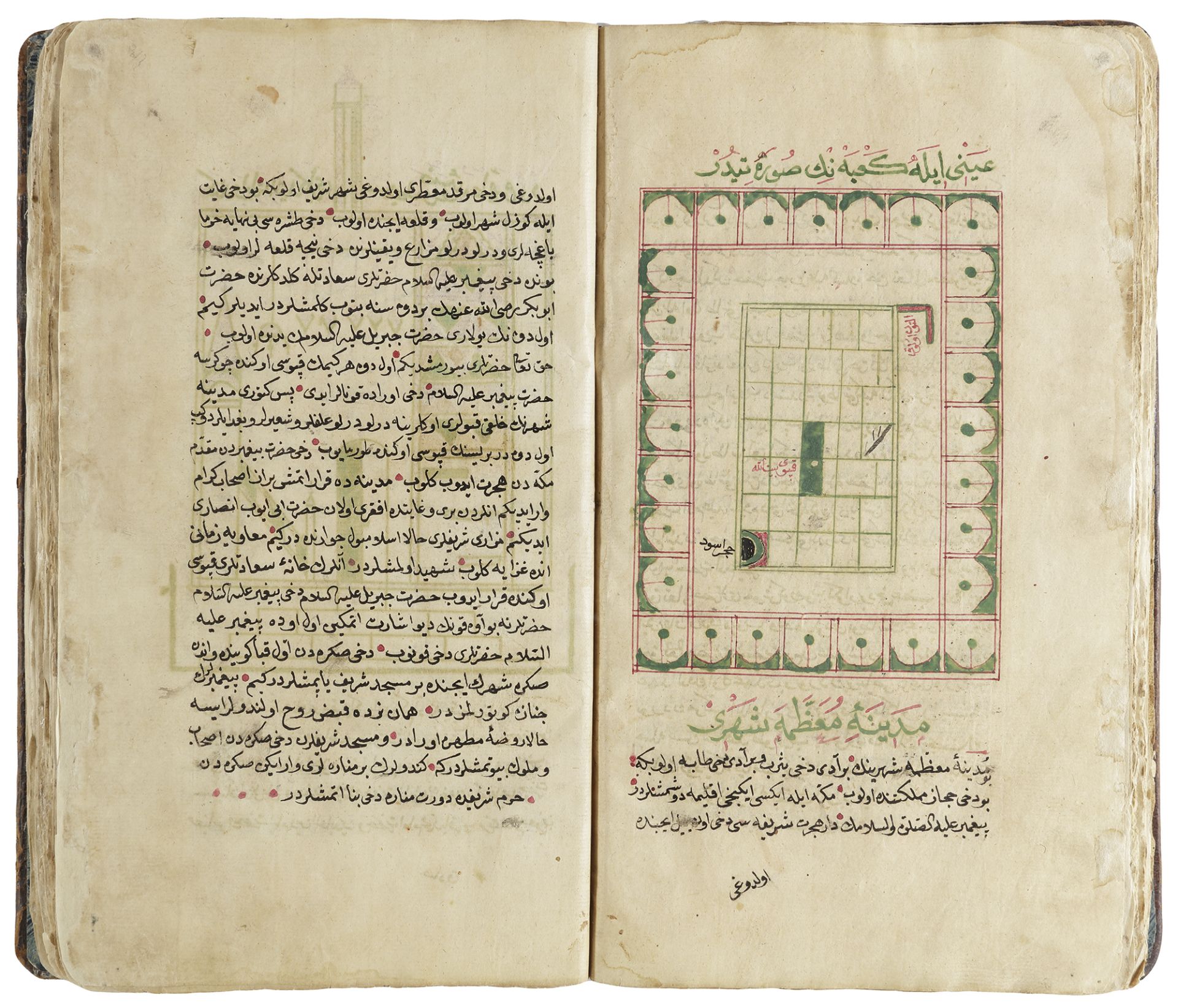 A MANUSCRIPT MAR'AT ALKAYINAT 'MIRROR OF CREATURES' IN OTTOMAN SCRIPT BY HUSSAM AL-DIN IBN KHALIL AL