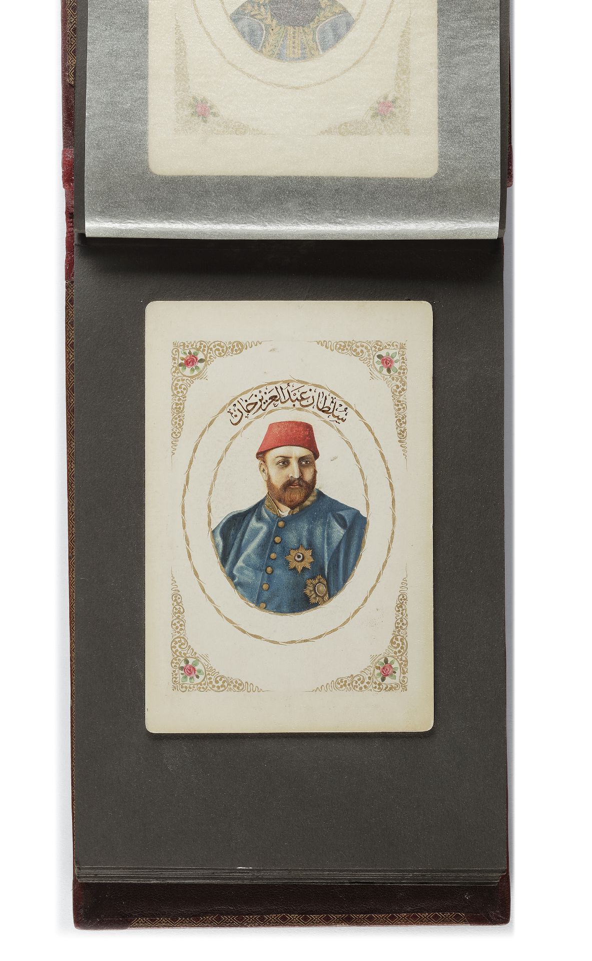 AN A LBUM OF TWENTY-NINE WATERCOLOR PORTRAITS OF THE OTTOMAN SULTANS, TURKEY, LATE 19TH-EARLY 20TH - Bild 3 aus 8