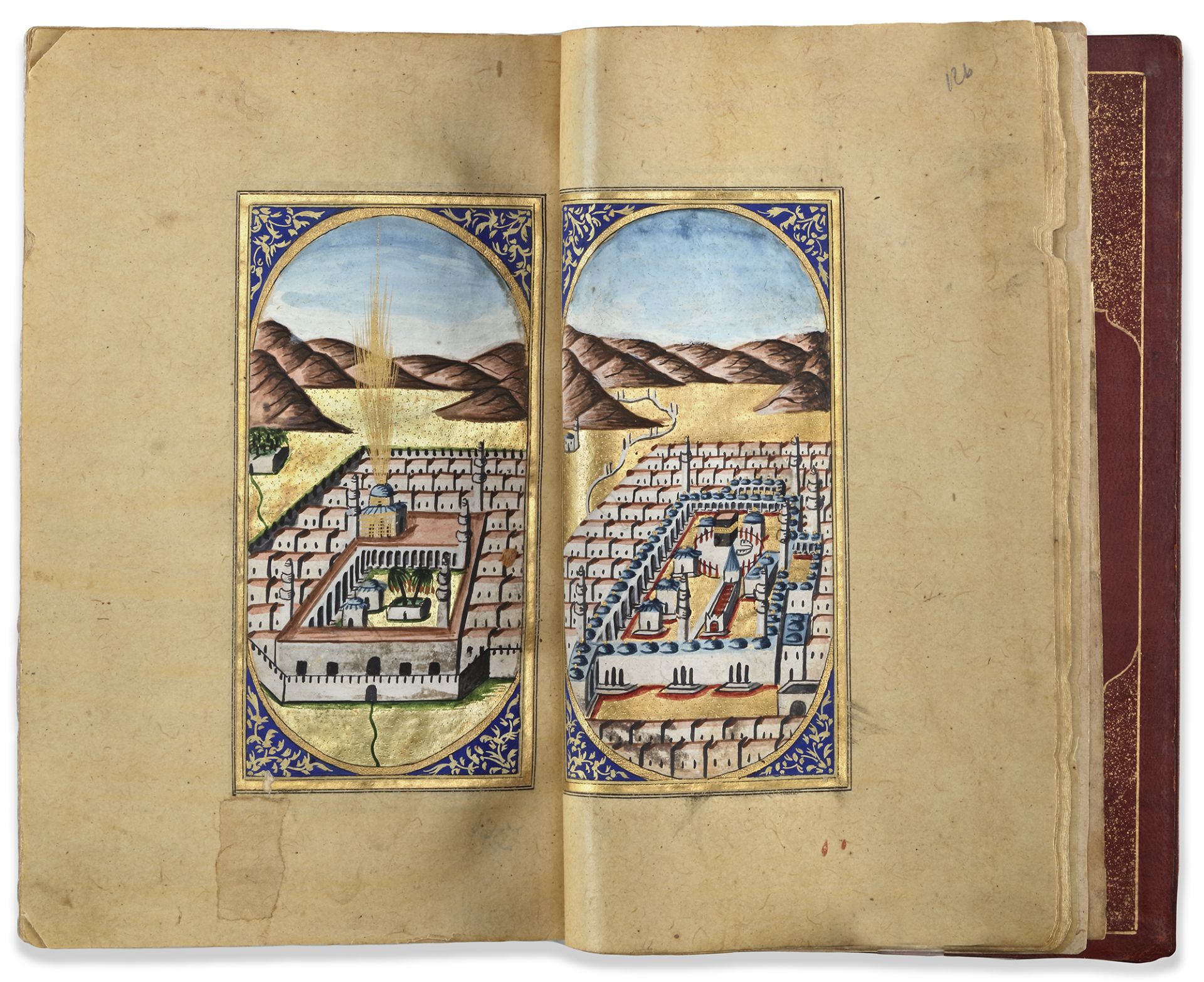 DALA'IL AL-KHAYRAT BY MUHAMMAD BIN SULAYMAN AL-JAZULI (D. 1465 AD), SIGNED HASAN VASFI EFENDI, OTTOM - Image 2 of 5