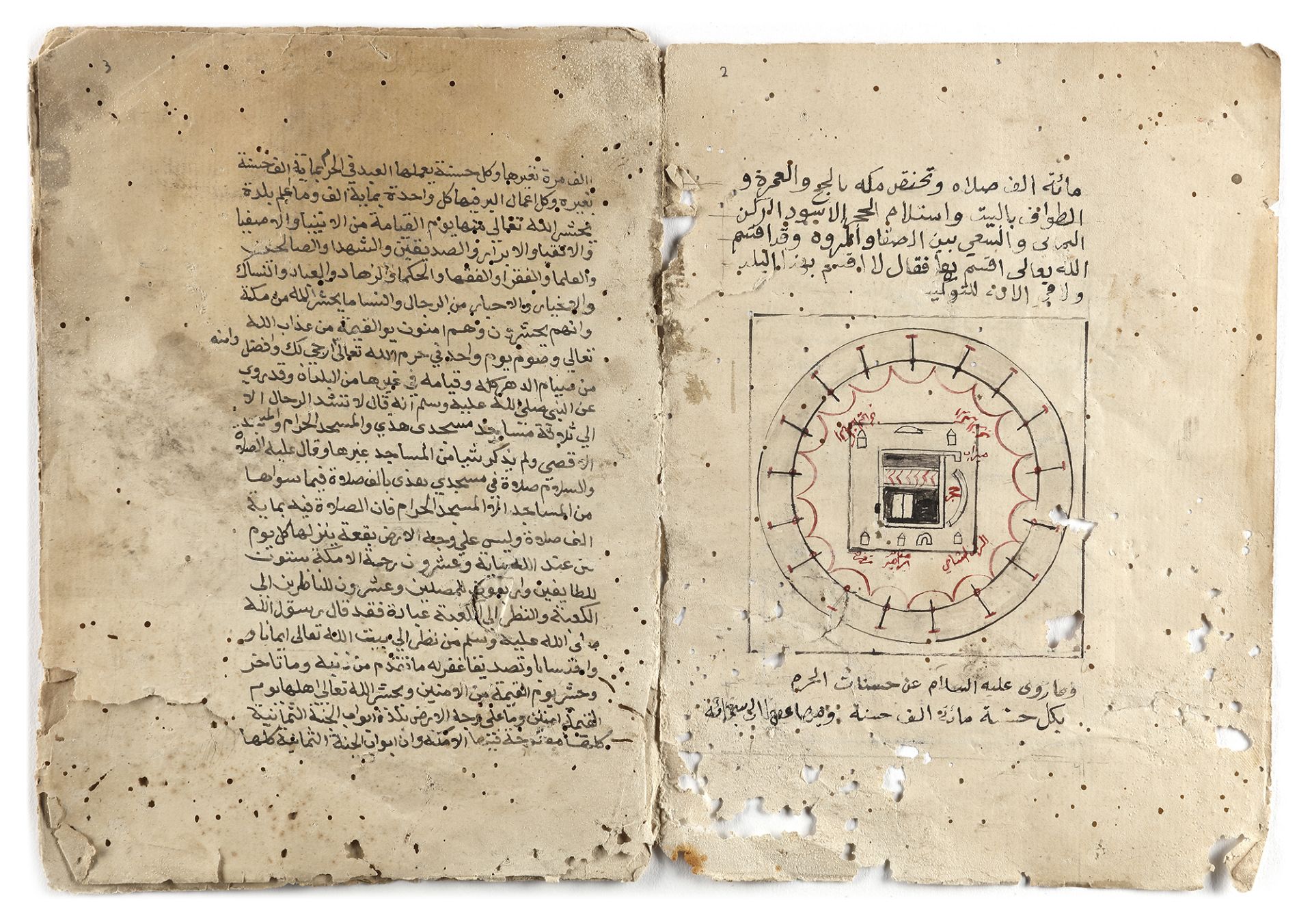 A CHAPTER ABOUT THE MERITS OF MECCA BY IBRAHIM IBN AHMED AL-SHAFI'I, IN MECCA AND DATED 1267 AH/1850
