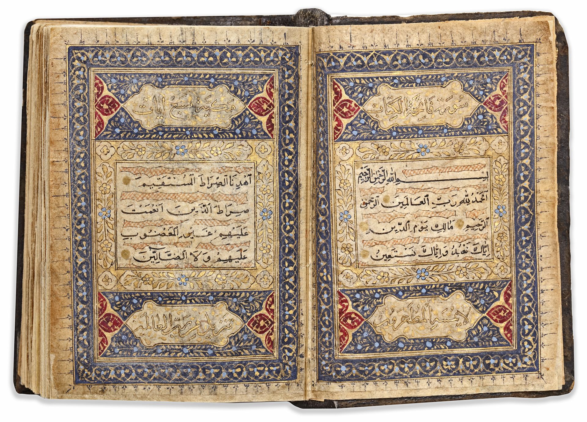 AN OTTOMAN MINIATURE QURAN COPIED BY MAHMOUD SULTANI IN 846 AH/1442 AD
