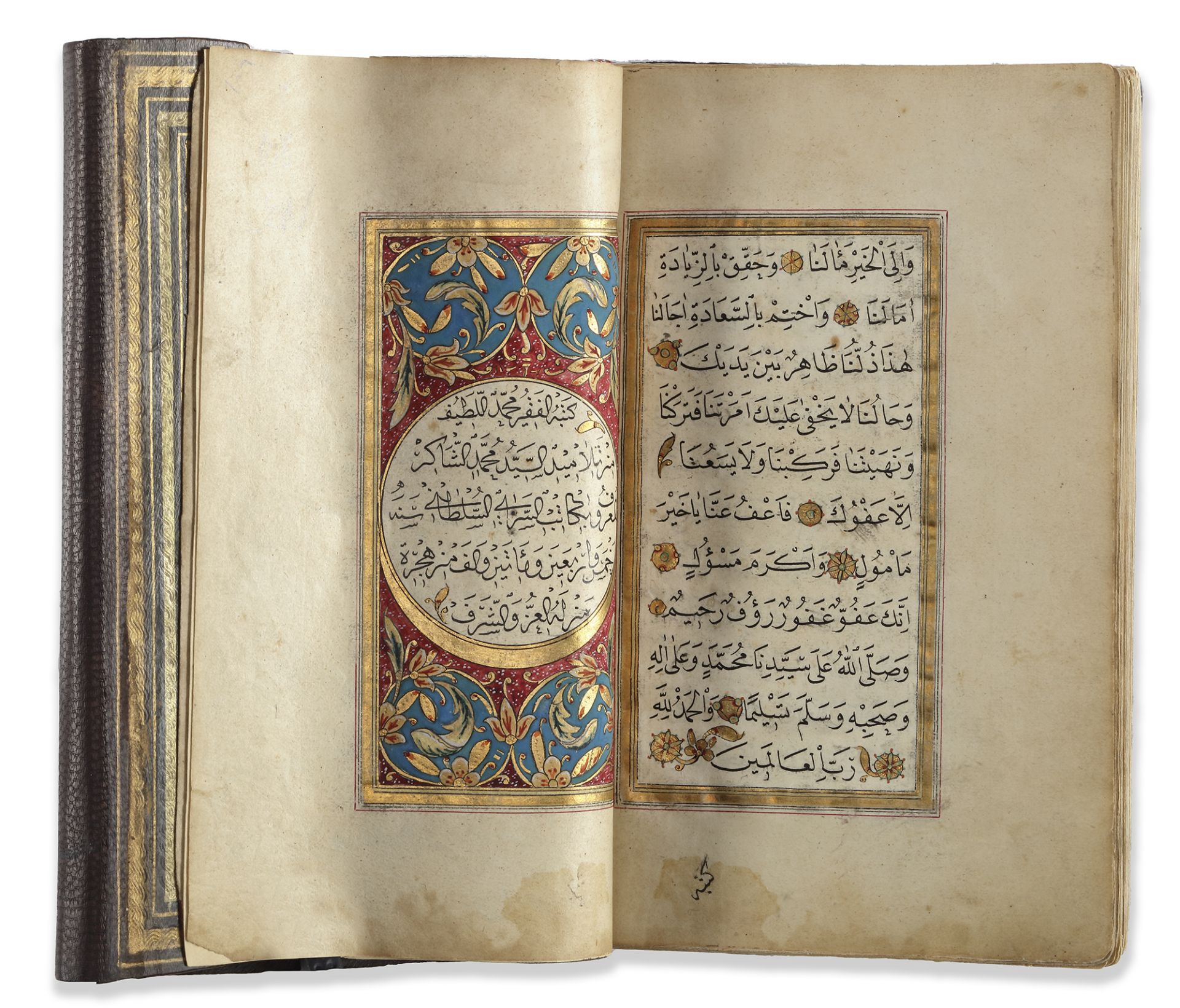 DALA'IL AL-KHAYRAT BY MUHAMMAD BIN SULAYMAN AL-JAZULI (D. 1465 AD),SIGNED MEHMED LATIF, OTTOMAN TURK - Image 3 of 8