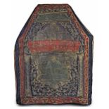 AN OTTOMAN METAL-THREAD EMBROIDERED MAQAM IBRAHIM COVER, 1272 AH/1855 AD