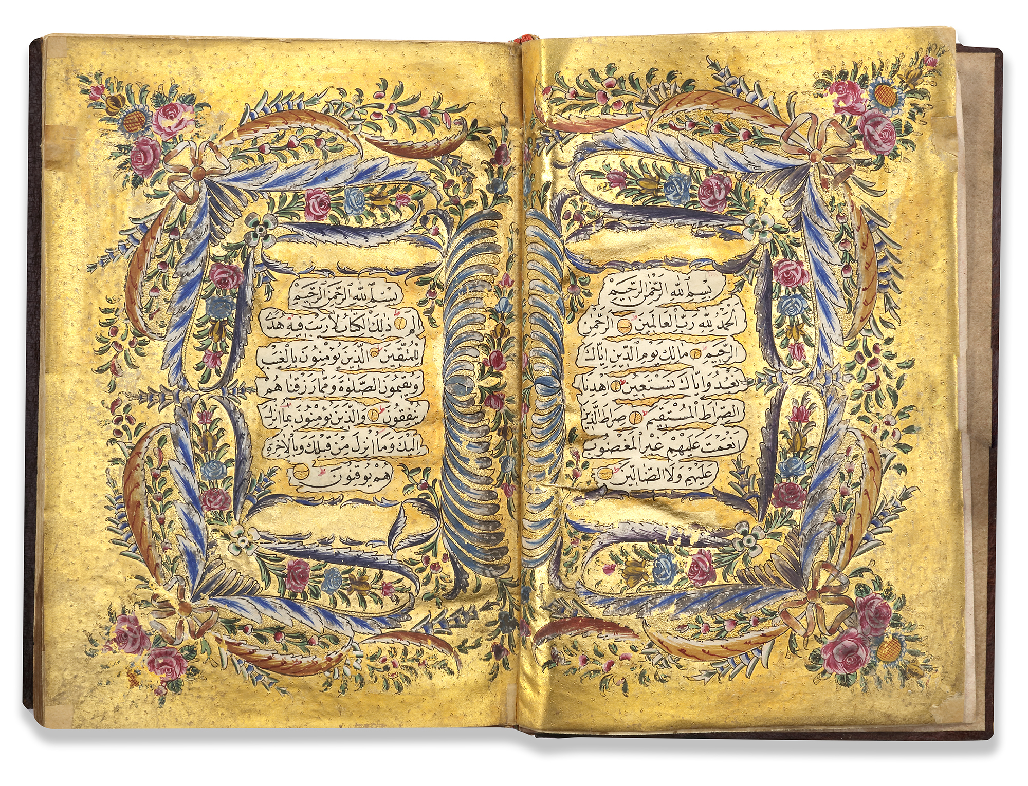 AN ILLUMINATED QURAN SIGNED BY MUHAMMED AL-KAMLI, OTTOMAN TURKEY, DATED 1261 AH/1845 AD