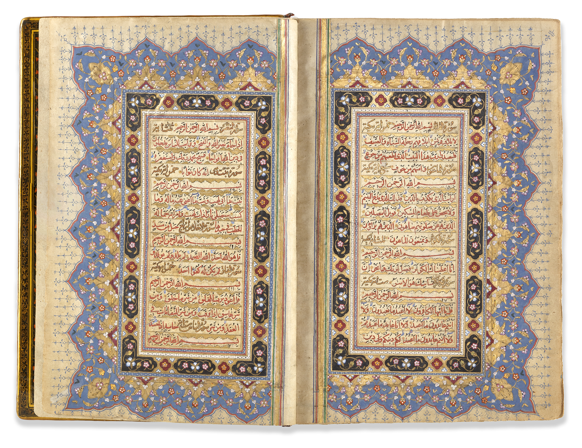 AN ILLUMINATED LATE SAVAFID QURAN SIGNED IBN MUHAMMED MUHSIN AL-ISFAHANI, PERSIA, DATED 1139 AH/1726 - Image 3 of 8