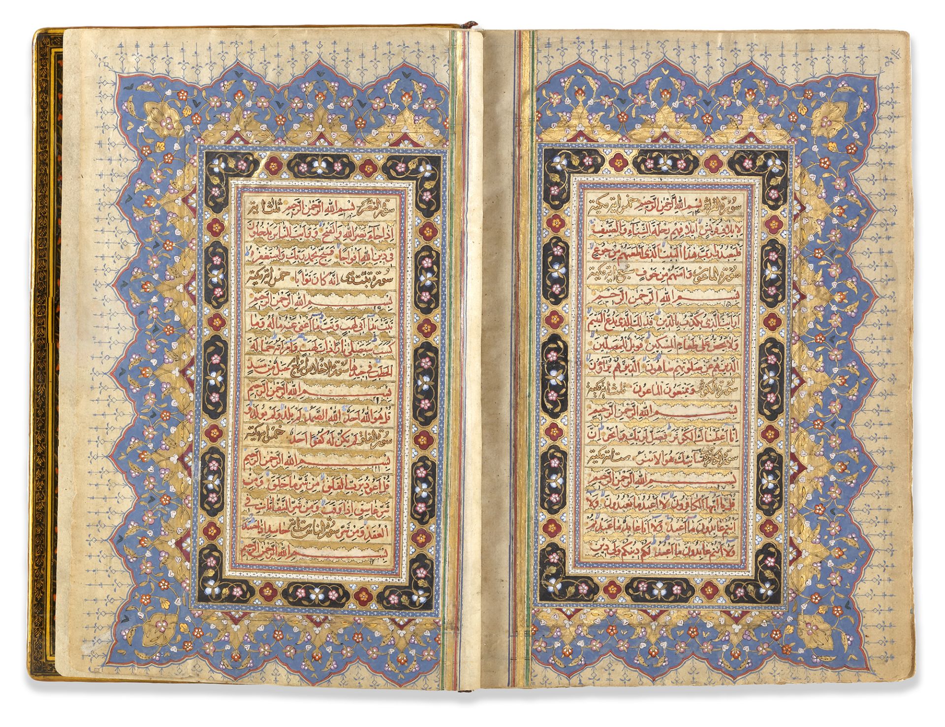 AN ILLUMINATED LATE SAVAFID QURAN SIGNED IBN MUHAMMED MUHSIN AL-ISFAHANI, PERSIA, DATED 1139 AH/1726 - Bild 3 aus 8