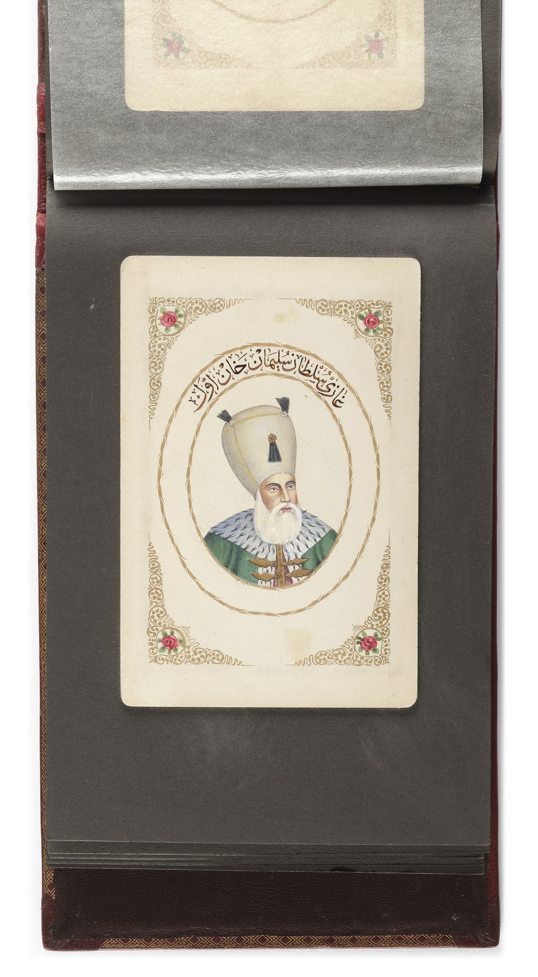 AN A LBUM OF TWENTY-NINE WATERCOLOR PORTRAITS OF THE OTTOMAN SULTANS, TURKEY, LATE 19TH-EARLY 20TH - Bild 4 aus 8