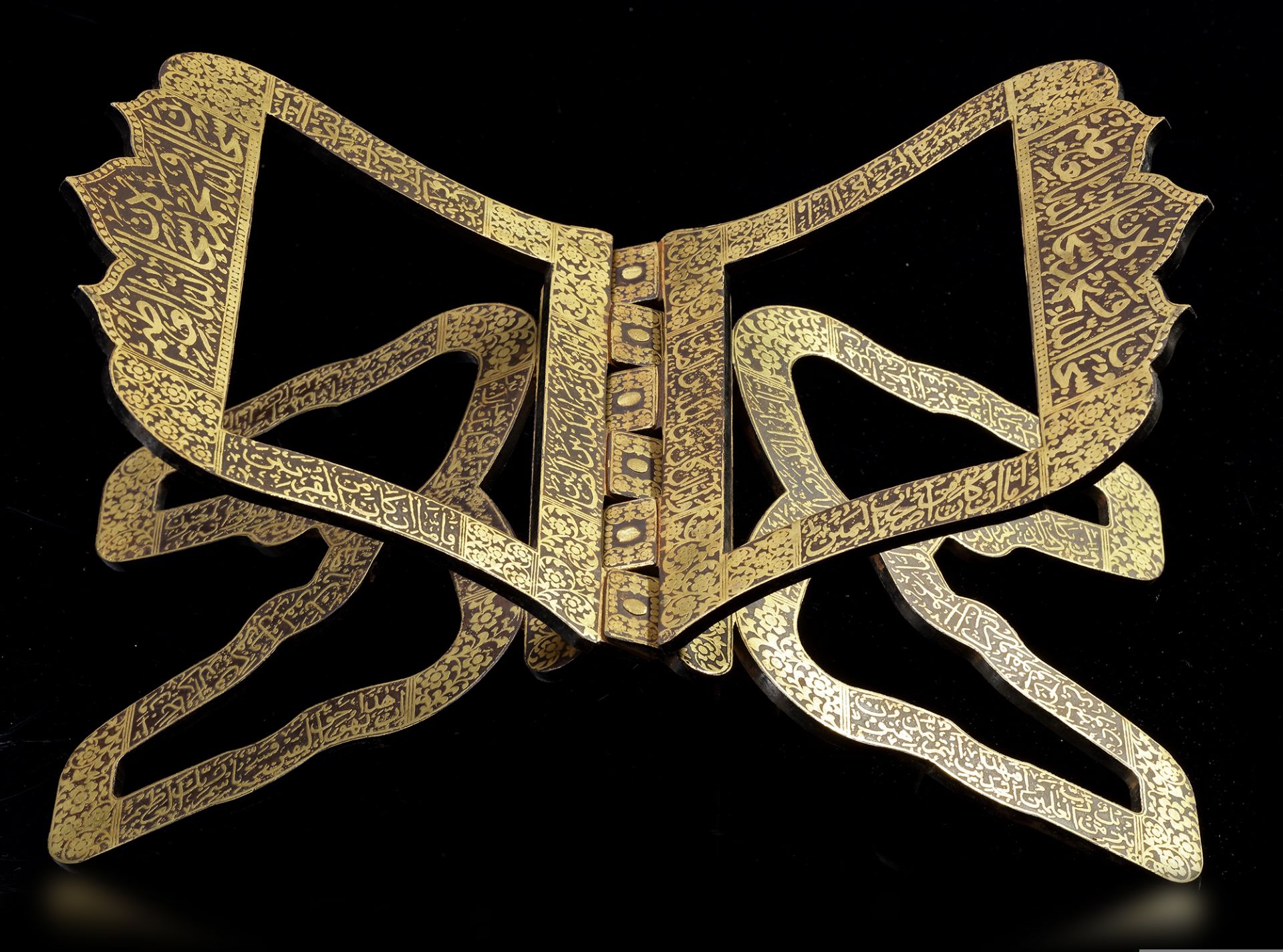 A GILT BRONZE QURAN STAND INDIA, 19TH CENTURY - Image 2 of 4