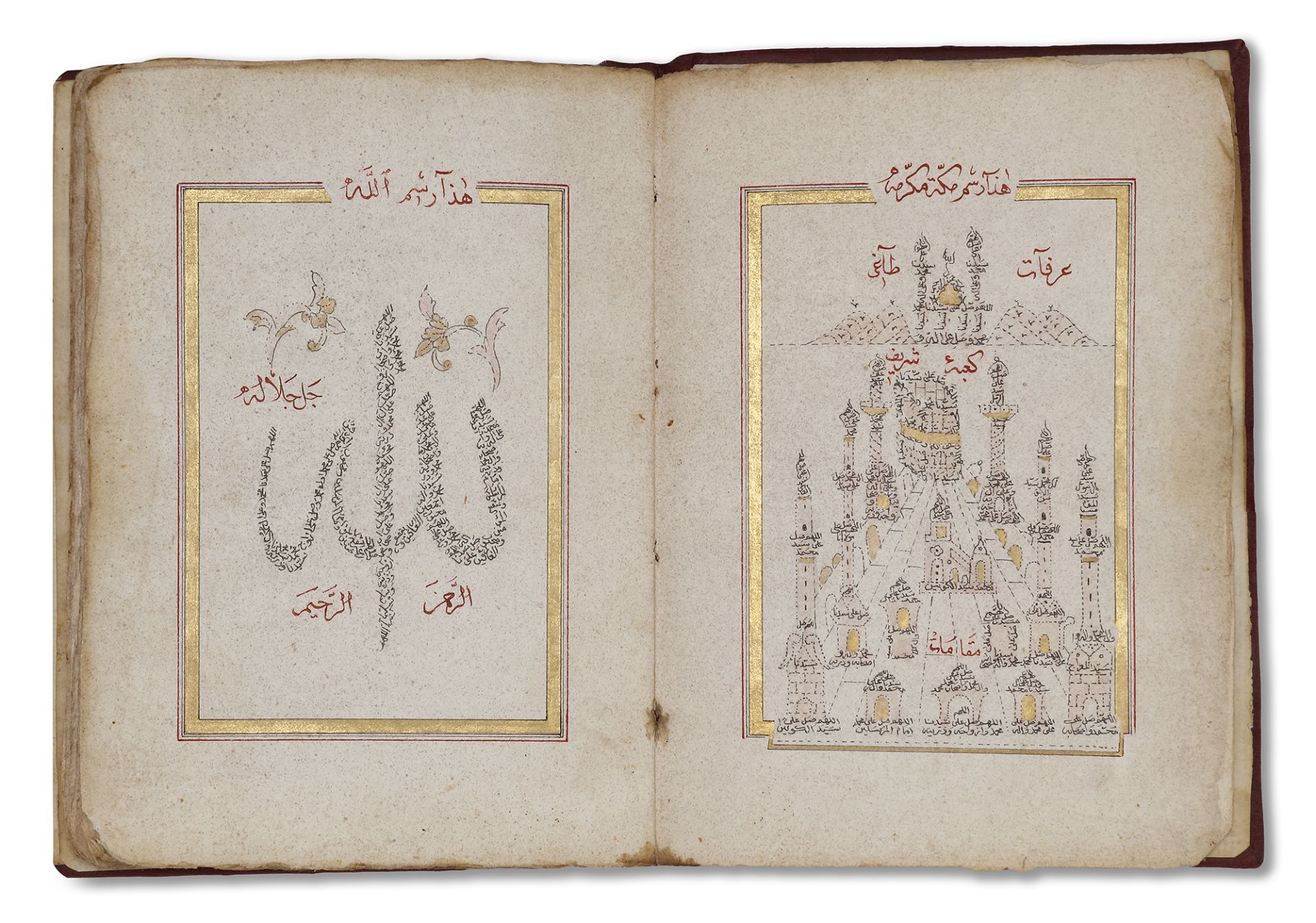 AN OTTOMAN COMPILATION OF PRAYERS AND HOLY PLACES BY ABD AL-QADIR HUSRI, OTTOMAN TURKEY, DATED 1181