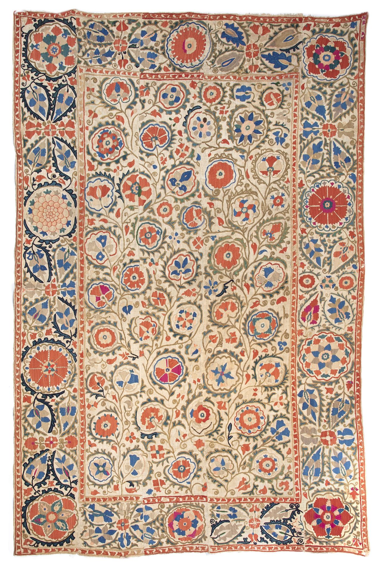 A SUZANI, BUKHARA, UZBEKISTAN, 19TH CENTURY