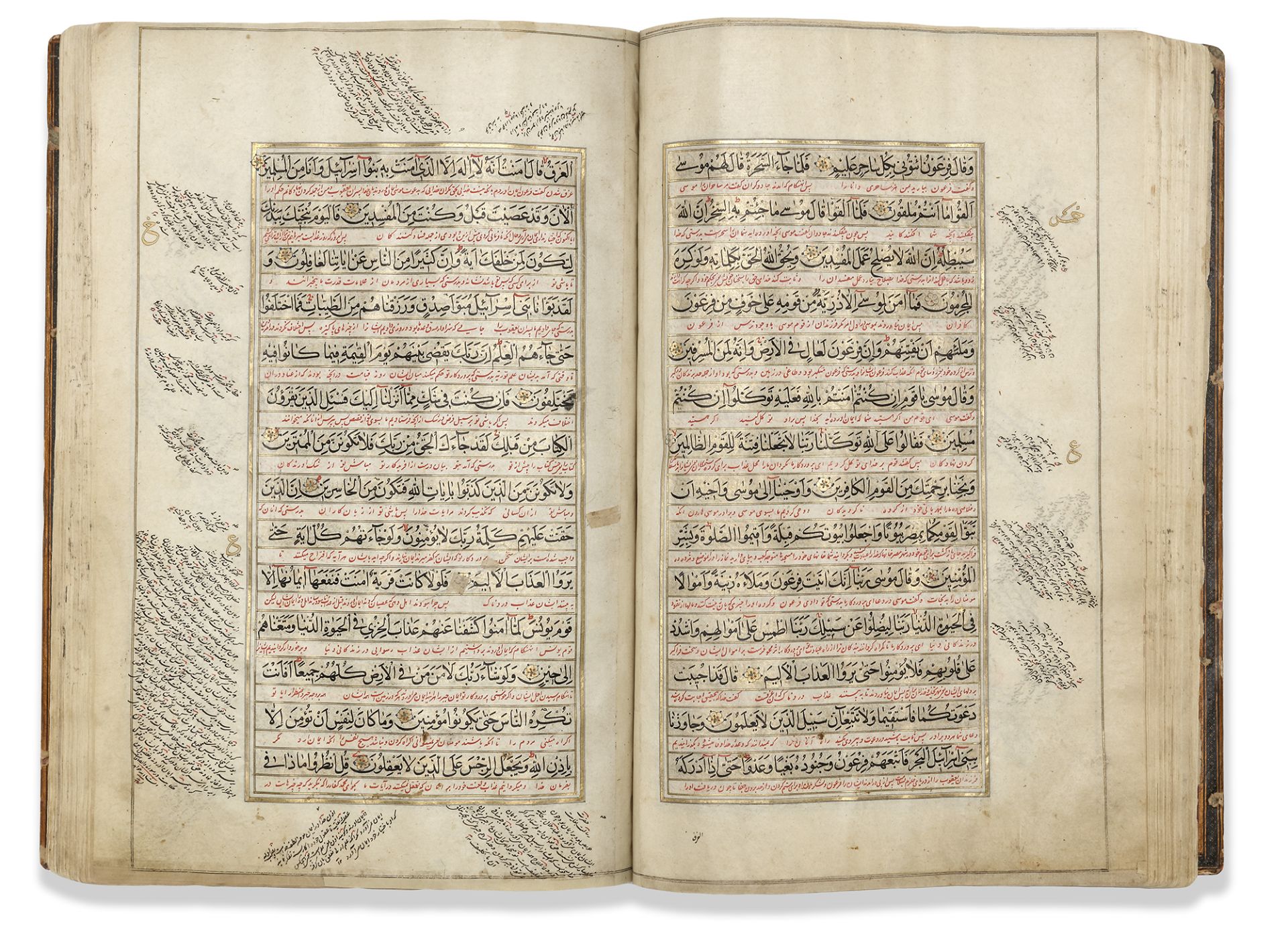 AN ILLUMINATED SAFAVID QURAN BY MUHAMMAD MAHDI AL-SHIRAZI, PERSIA, DATED 1084 AH/1673 AD - Image 7 of 11