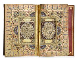 AN ILLUMINATED OTTOMAN QURAN BY HAFIZ ISMAIL HAKKI, TURKEY, 1272 AH/1855 AD