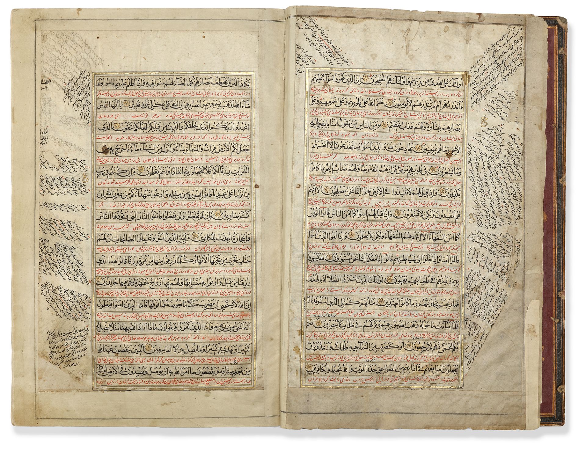 AN ILLUMINATED SAFAVID QURAN BY MUHAMMAD MAHDI AL-SHIRAZI, PERSIA, DATED 1084 AH/1673 AD - Image 6 of 11