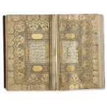 A QURAN SIGNED HAFIZ MEHMED VEHBI, OTTOMAN TURKEY, DATED 1219 AH/1804 AD