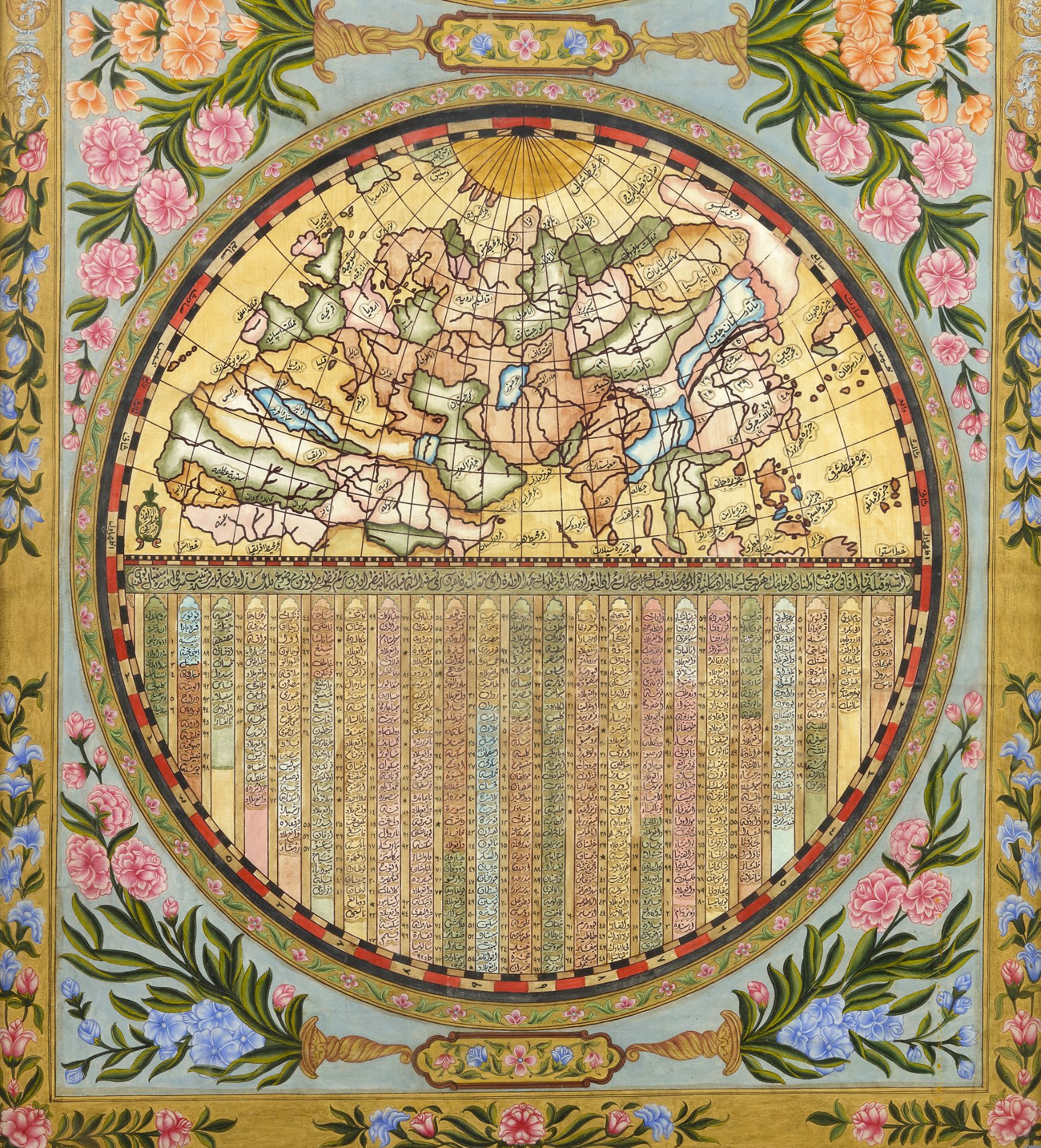 A QIBLA FINDER PANEL MADE IN THE STYLE OF PETROS BARONYAN, ALSO KNOWN AS AL-BARUN AL-MUKHTARI, CONST - Image 3 of 4