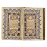 AN ILLUMINATED LATE SAVAFID QURAN SIGNED IBN MUHAMMED MUHSIN AL-ISFAHANI, PERSIA, DATED 1139 AH/1726