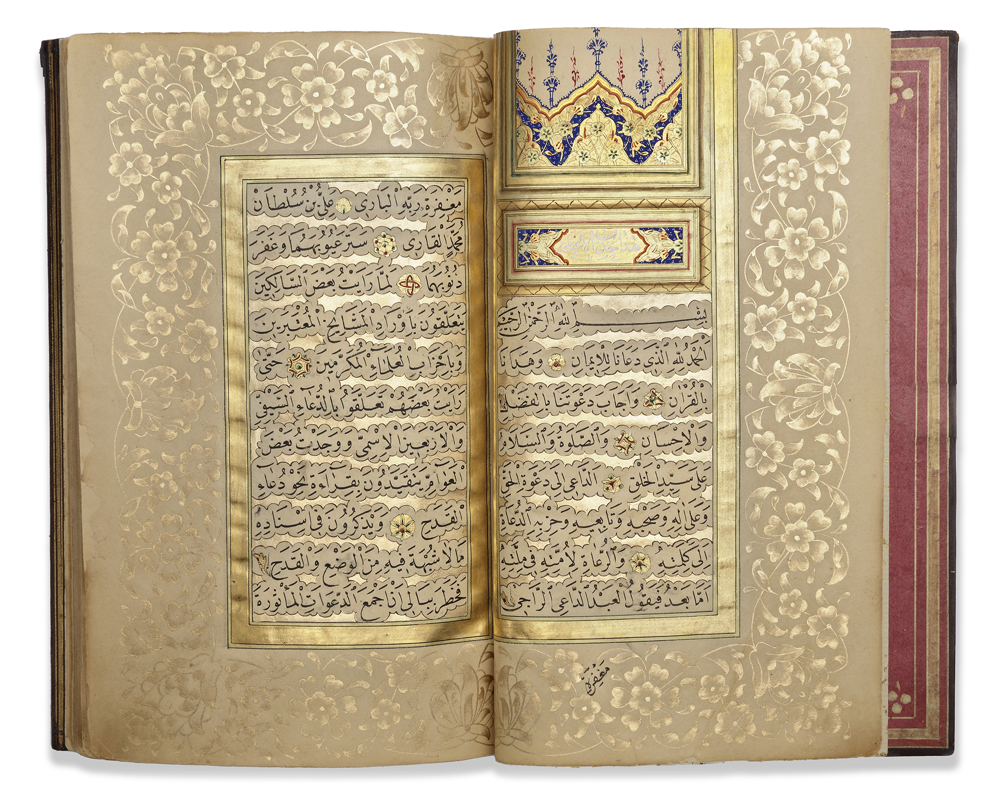 AN ILLUMINATED OTTOMAN PRAYER BOOK SIGNED BY ABDULLAH, TURKEY, 18TH CENTURY