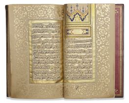 AN ILLUMINATED OTTOMAN PRAYER BOOK SIGNED BY ABDULLAH, TURKEY, 18TH CENTURY