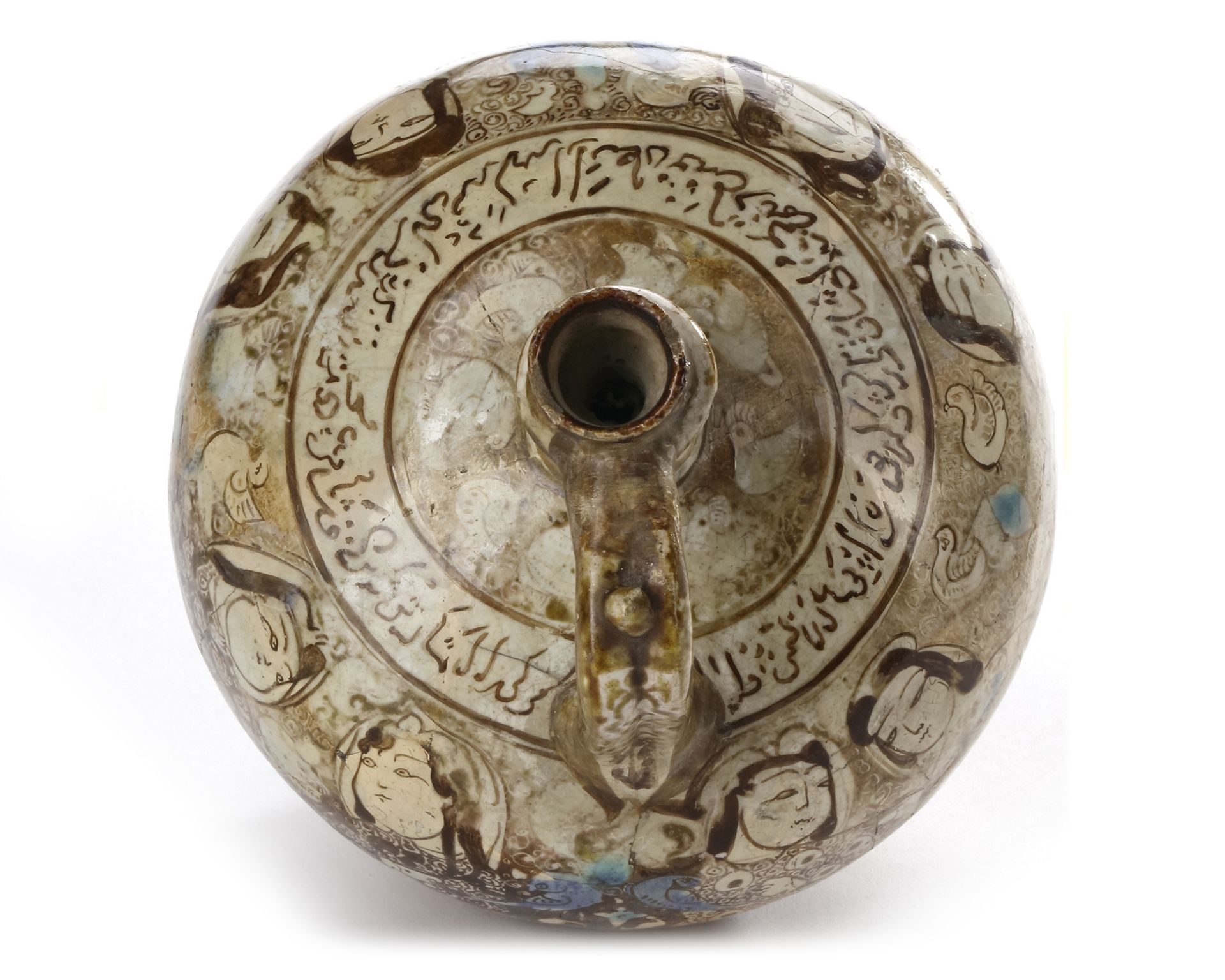A KASHAN LUSTRE POTTERY EWER, CENTRAL PERSIA, CIRCA 1200 - Bild 2 aus 4