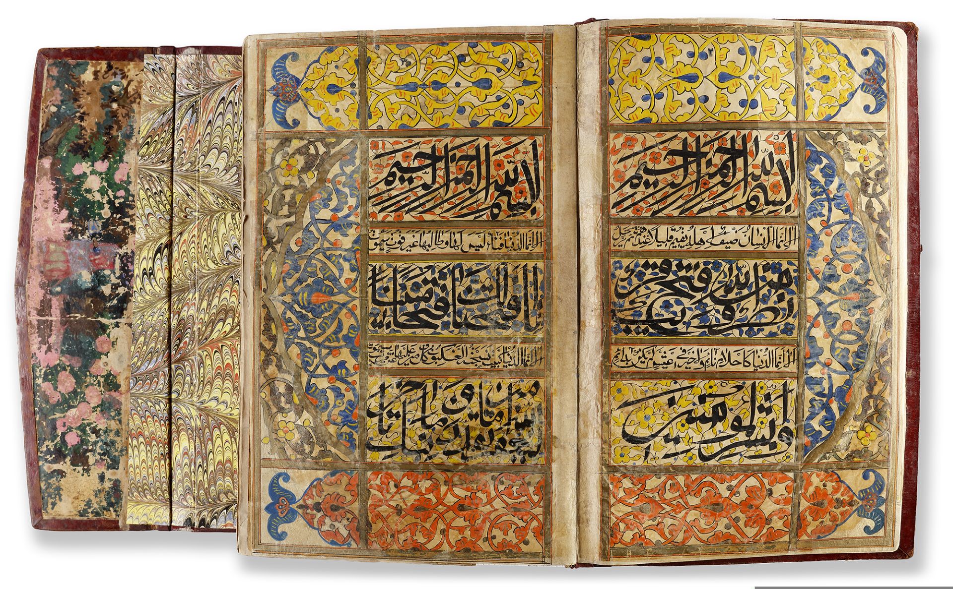 A LARGE QURAN, CENTRAL-ASIA, DAGESTAN, BY MUHHAMAD BIN KHEDR AL-KESHANI IN 1195 AH/1780 AD - Image 3 of 9