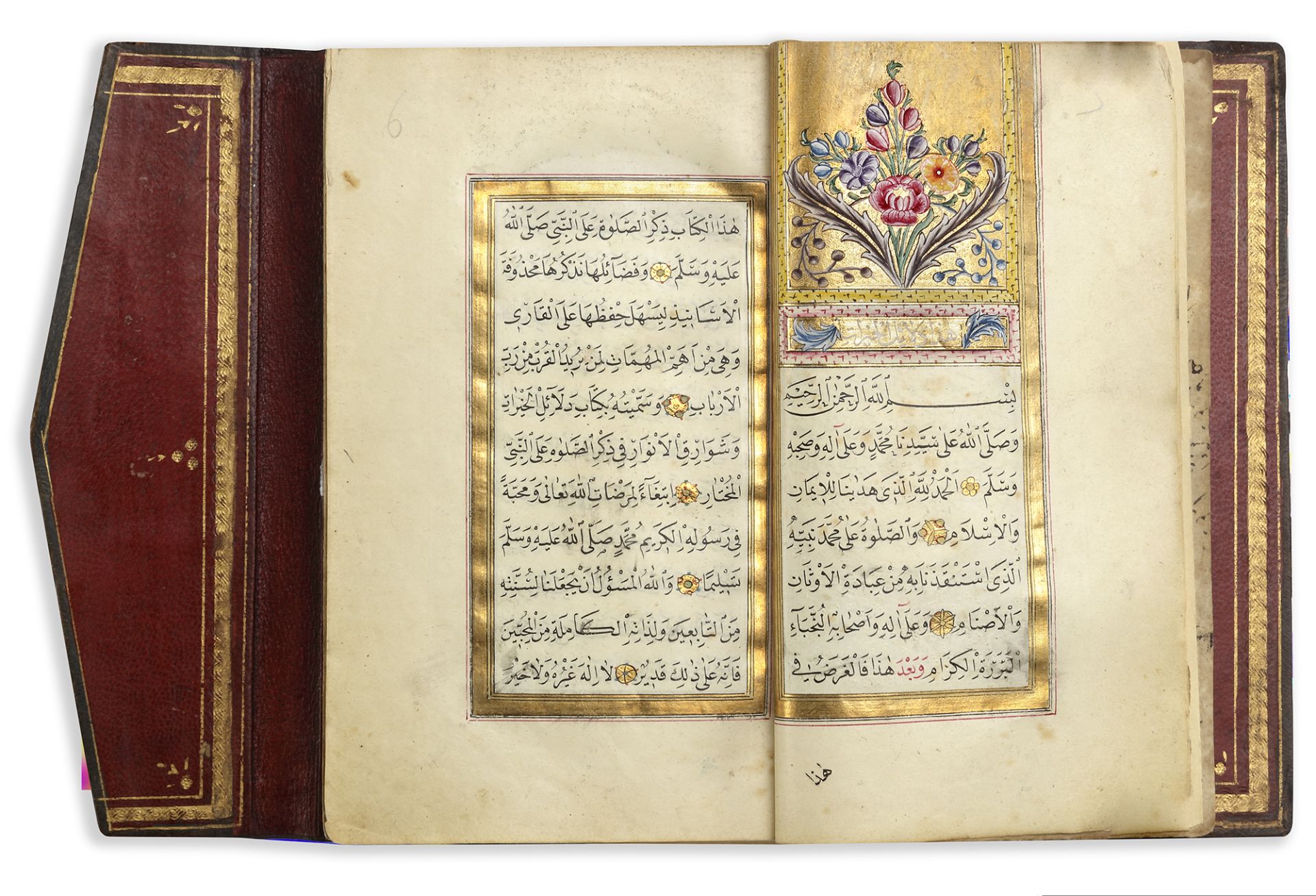 DALA'IL AL-KHAYRAT BY MUHAMMAD BIN SULAYMAN AL-JAZULI (D. 1465 AD),SIGNED MEHMED LATIF, OTTOMAN TURK