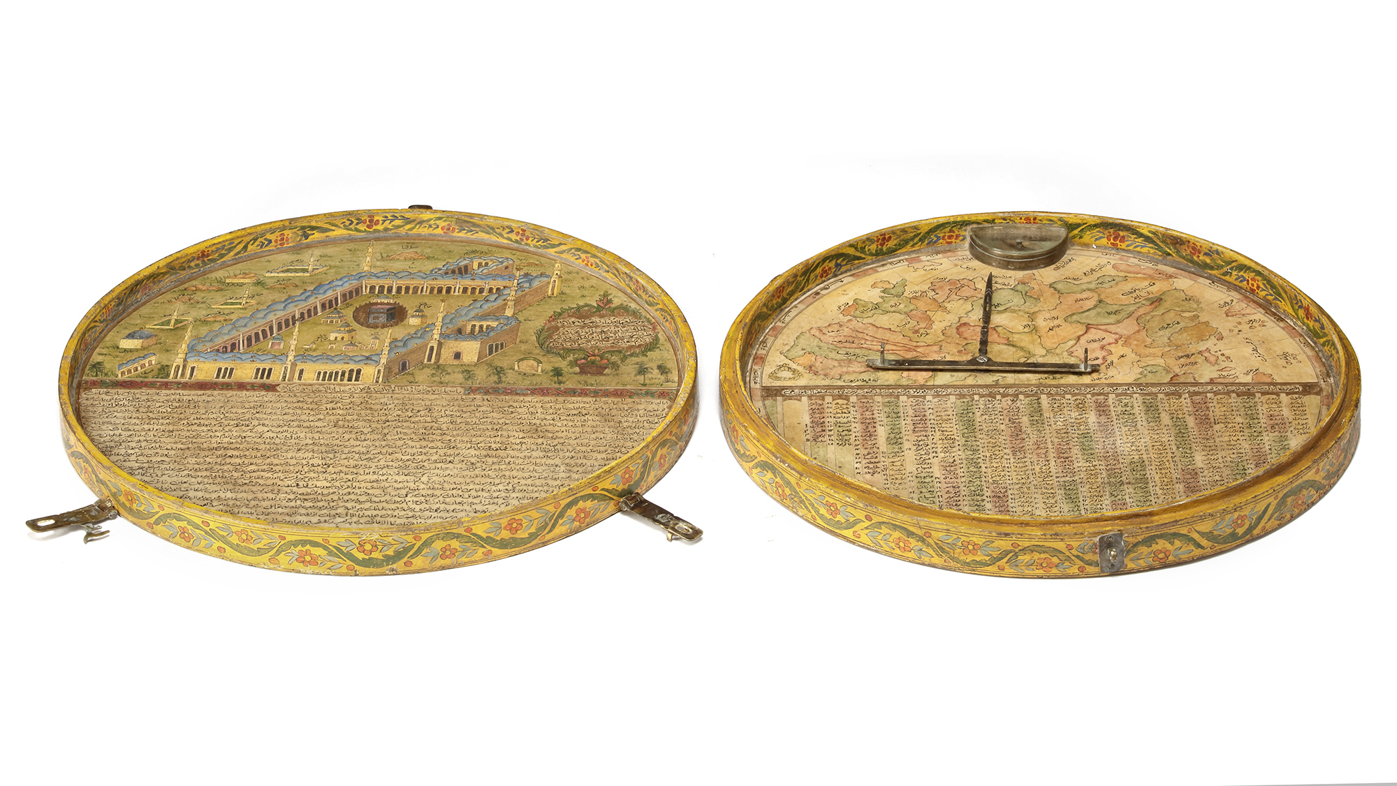 AN OTTOMAN QIBLA INDICATOR IN THE STYLE OF BARUN AL-MUKHTARI, 19TH CENTURY - Image 3 of 7