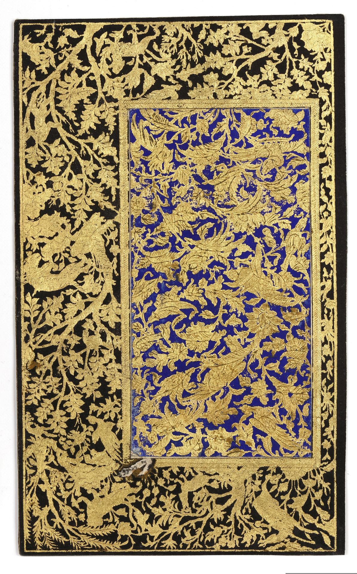 A PURPLE BLACK AND GOLD FOLIO, INDIA, DECCAN, BIJAPUR OR GOLCONDA, CIRCA 1600