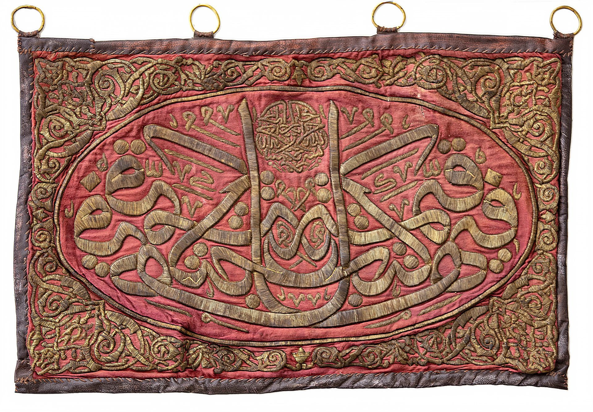 AN OTTOMAN CALLIGRAPHY HANGING PANEL, 19TH CENTURY