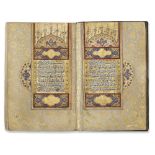 A QURAN SIGNED BY SEYYID ABDULKADIR EFENDI, OTTOMAN TURKEY, DATED 1142 AH/1729 AD