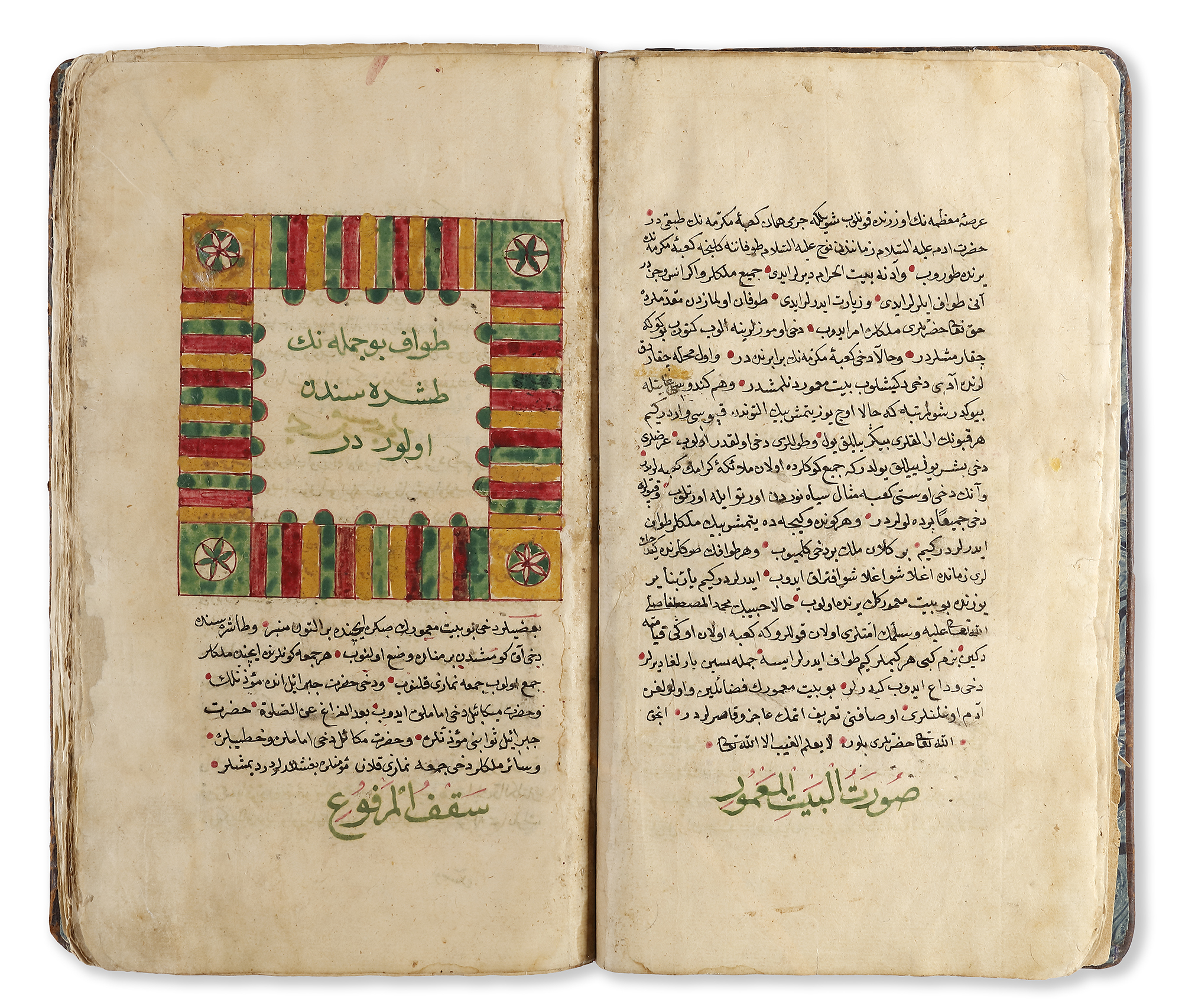 A MANUSCRIPT MAR'AT ALKAYINAT 'MIRROR OF CREATURES' IN OTTOMAN SCRIPT BY HUSSAM AL-DIN IBN KHALIL AL - Image 12 of 16