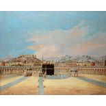 A PAINTING OF MECCA, OTTOMAN TURKEY, 19TH CENTURY