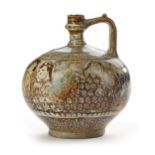 A KASHAN LUSTRE POTTERY EWER, CENTRAL PERSIA, CIRCA 1200