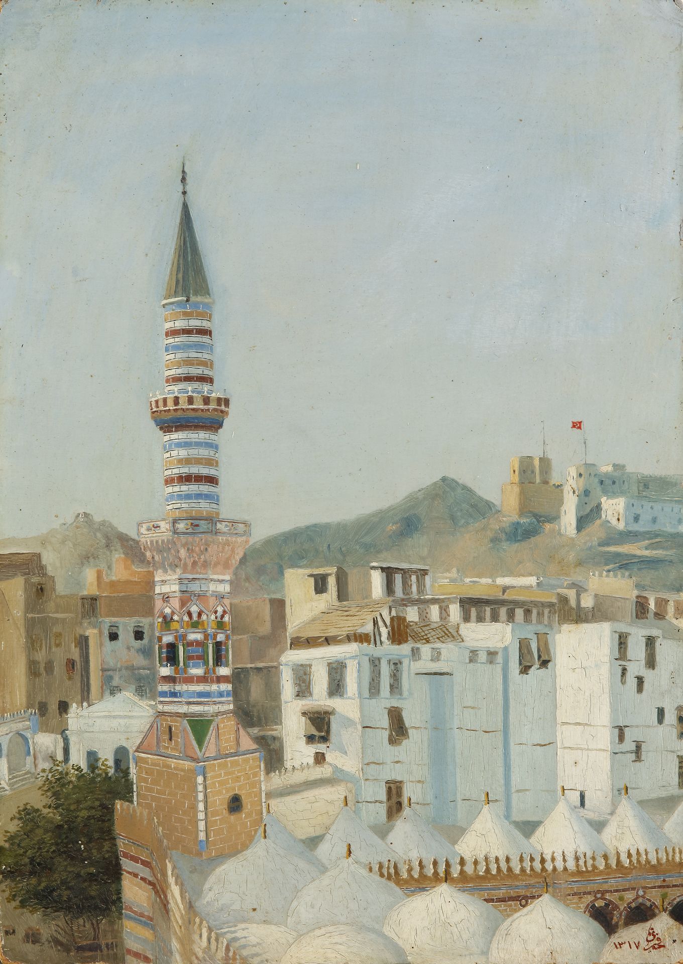 A PAINTING OF MECCA, TURKEY, 19TH CENTURY