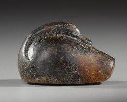 A WESTERN ASIATIC DARK STONE DUCK WEIGHT, CIRCA LATE 2ND-EARLY 1ST MILLENNIUM B.C.