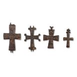 A GROUP OF BYZANTINE PENDANT CROSSES, CIRCA 8TH-12TH CENTURY A.D.