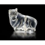 A WESTERN ASIATIC ROCK CRYSTAL RECLINING BULL, CIRCA 2ND CENTURY B.C.