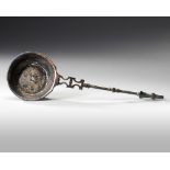 A ROMAN BRONZE LADLE, CIRCA 2ND-3RD CENTURY A.D.