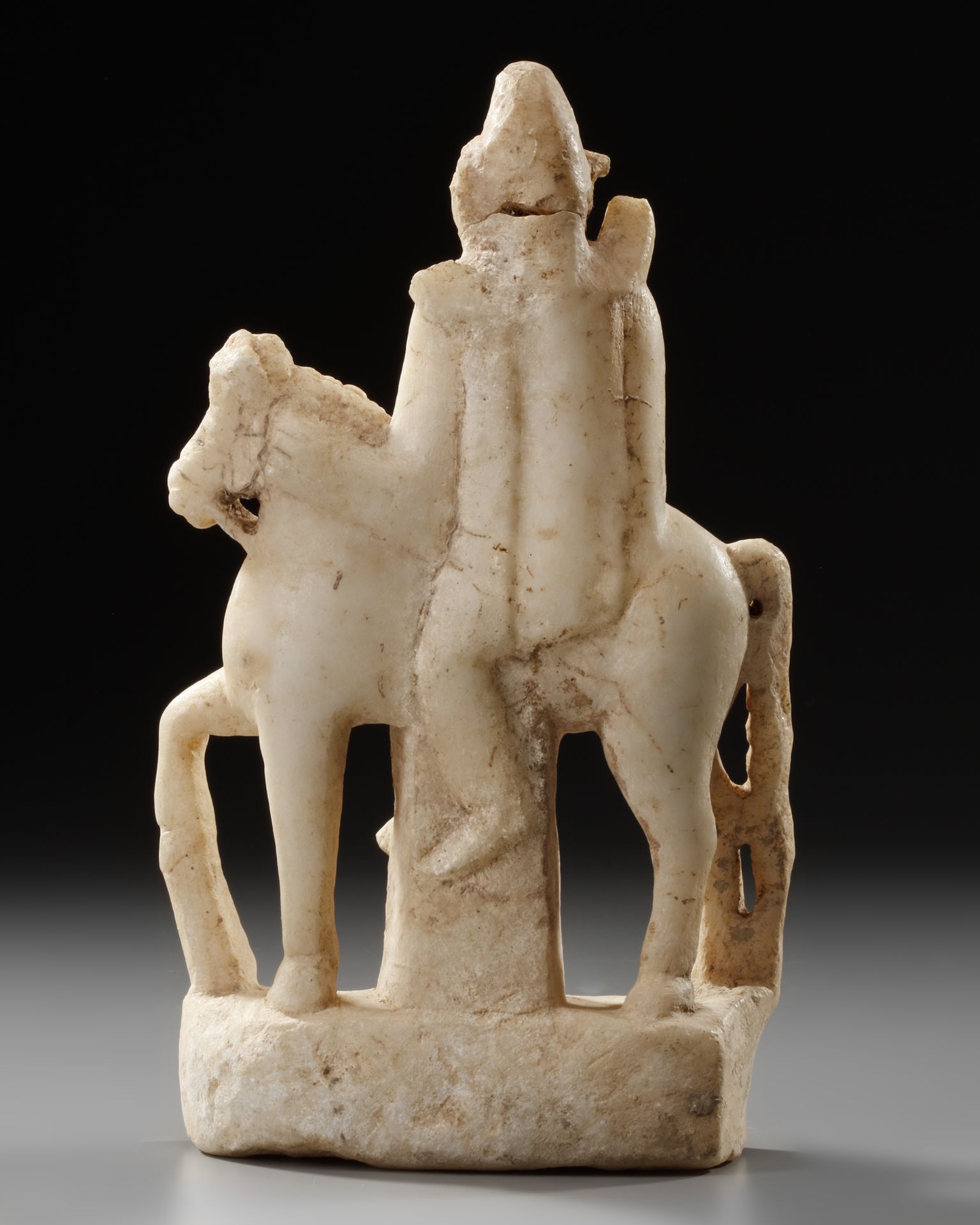 A ROMAN IMPERIAL STATUETTE OF THE GOD MAN ON HORSEBACK, CIRCA 2ND-3RD CENTURY A.D. - Image 3 of 5