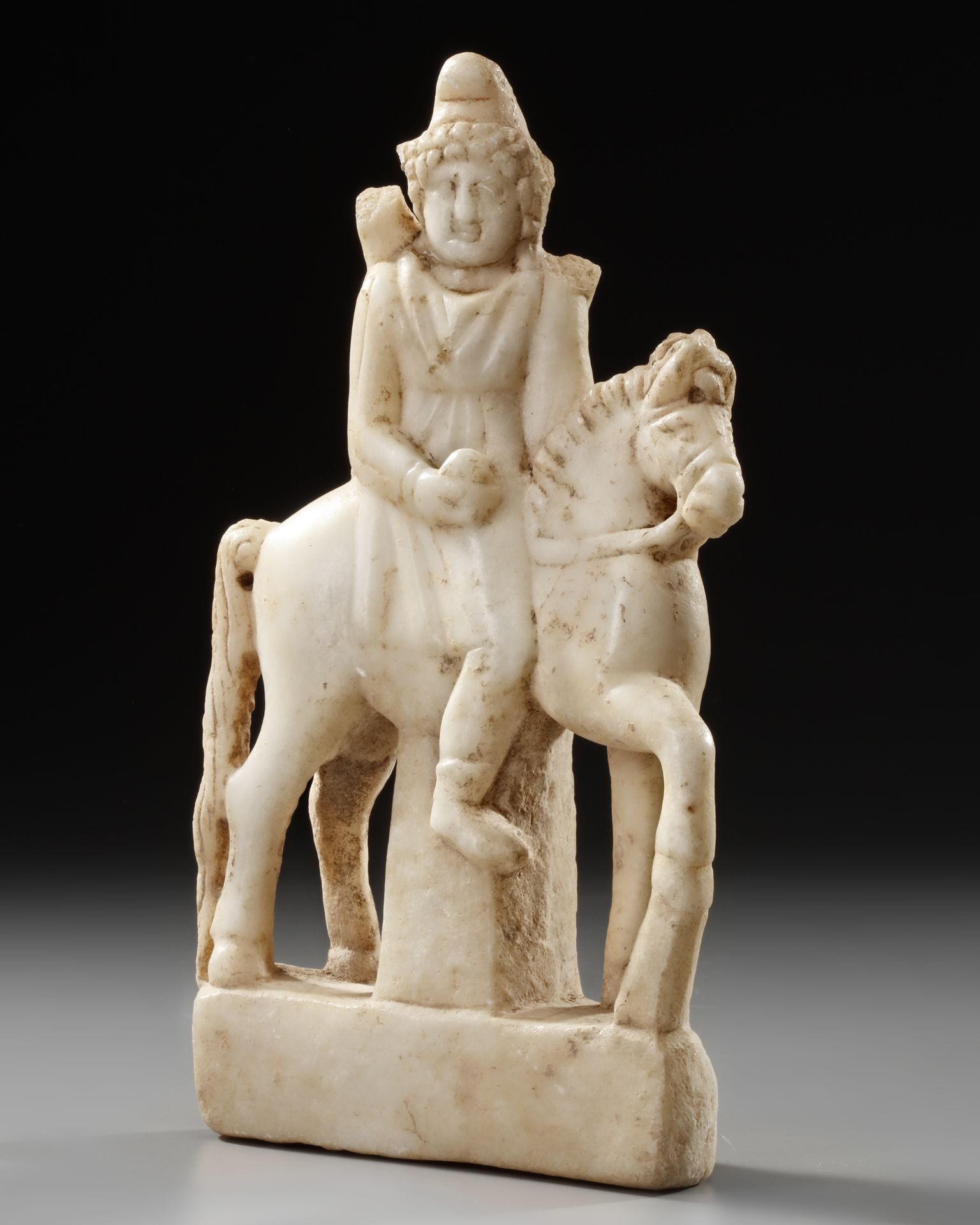 A ROMAN IMPERIAL STATUETTE OF THE GOD MAN ON HORSEBACK, CIRCA 2ND-3RD CENTURY A.D. - Image 2 of 5