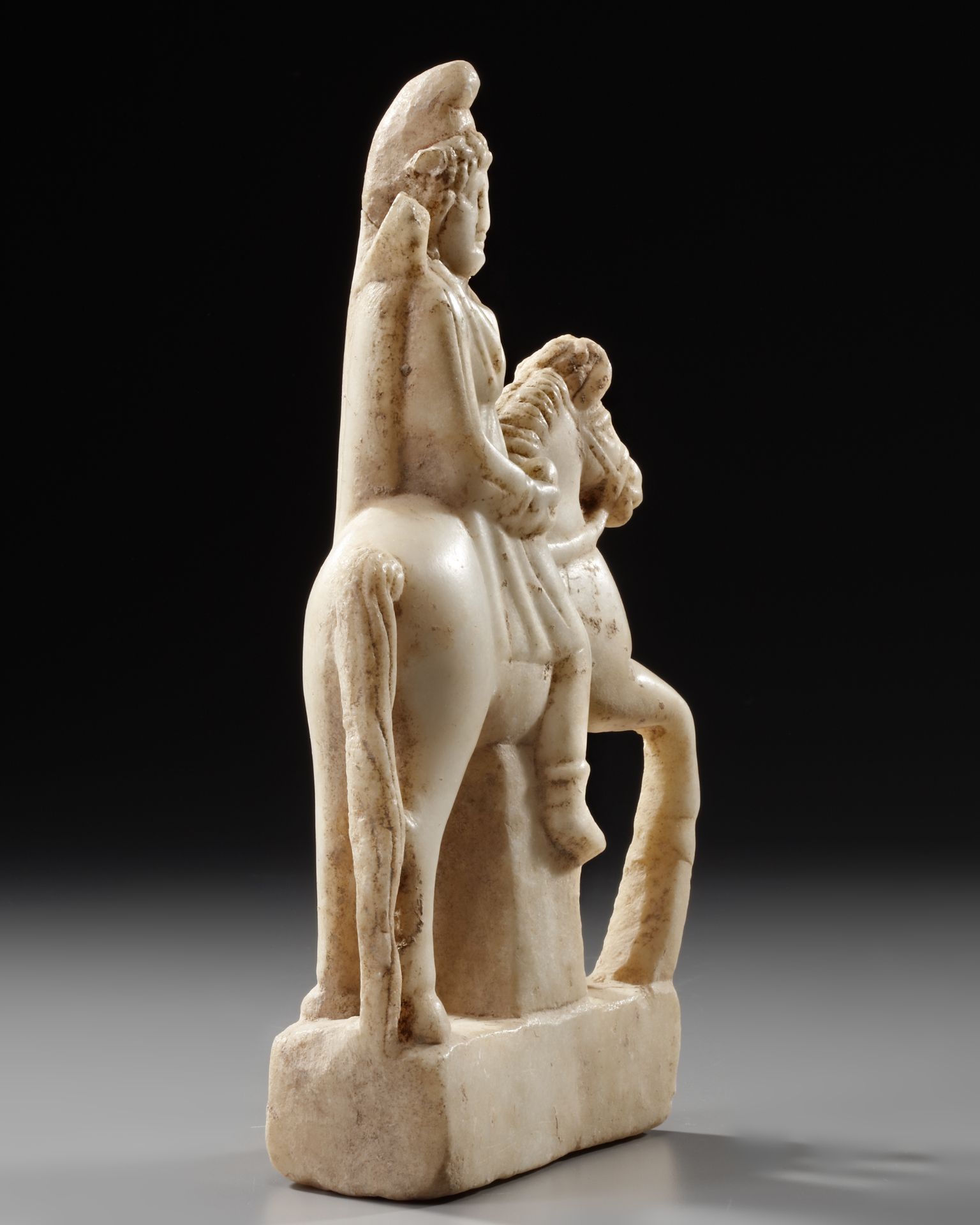 A ROMAN IMPERIAL STATUETTE OF THE GOD MAN ON HORSEBACK, CIRCA 2ND-3RD CENTURY A.D. - Image 4 of 5