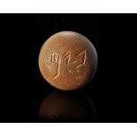 A WESTERN ASIATIC PHOENICIAN STAMP WITH ARAMAIC INSCRIPTION, CIRCA 700 - 500 B.C.