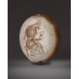 A GRECO PERSIAN AGATE SCARABOID STAMP SEAL, CIRCA LATE 4TH-EARLY 3RD CENTURY B.C.